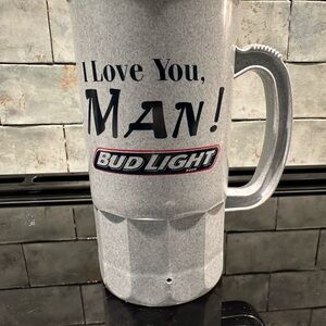 Vintage Bud Light Gray Beer Stein
